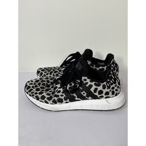 Adidas Swift Run Women's Size 9 Cheetah Leopard Animal Print Black White